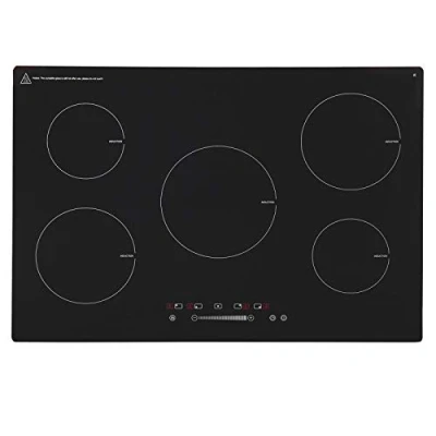 Image of SIA INDH75BL 75cm Black Touch Control 5 Zone Induction Hob With Child lock