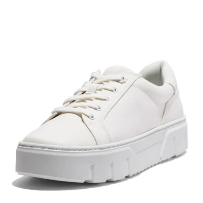 Image of Timberland Women&#039;s Laurel Court Canvas Sneaker, White, 6 UK
