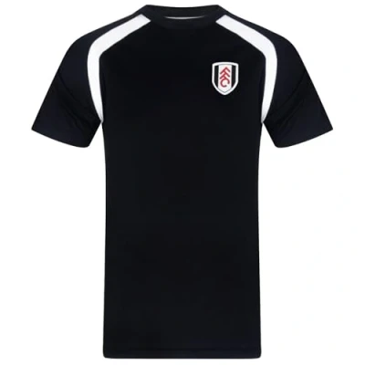 Image of Fulham FC Official Football Gift Mens Poly T Shirt Black Large