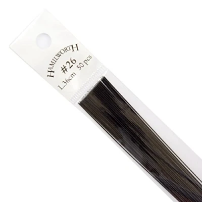 Image of Hamilworth Florist and Sugarcraft Wire Metallic Black 26 gauge