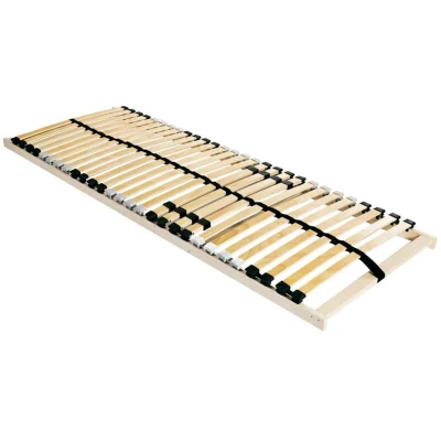 Image of vidaXL Slatted Bed Base Brown 70 x 190 cm Solid beech wood