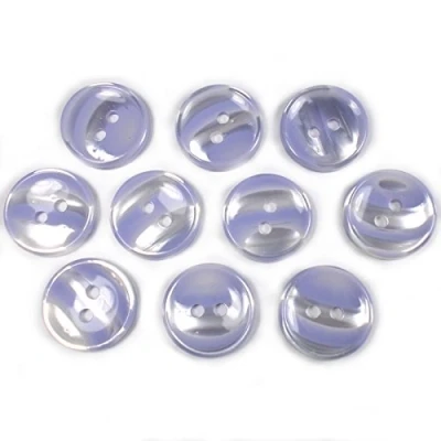 Image of Marble Stripe Humbug Candy Look Round Buttons Pack of 10 (13mm, Lilac)