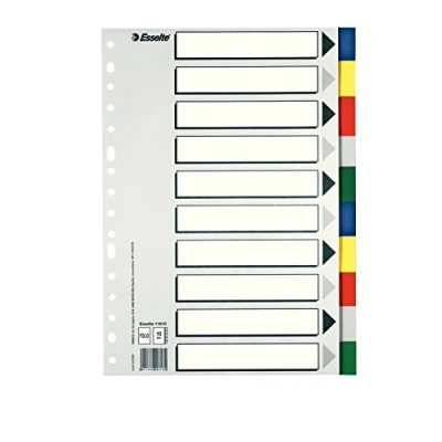 Image of Esselte 795693 10 Positions Polypropylene Divider