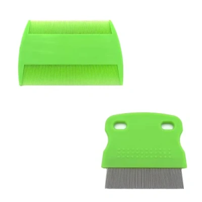 Image of Hair Lice Comb, 2 PCS Combs, Flea Double Sided Teeth for Grooming and Removing Dandruff
