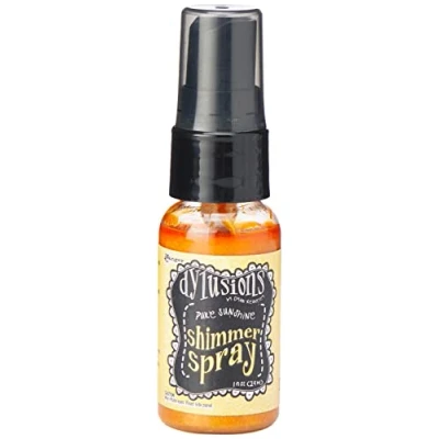 Image of Ranger Dylusions Shimmer Pure Sunshine Spray, Synthetic Material, Yellow, 9.8 x 2.9 cm
