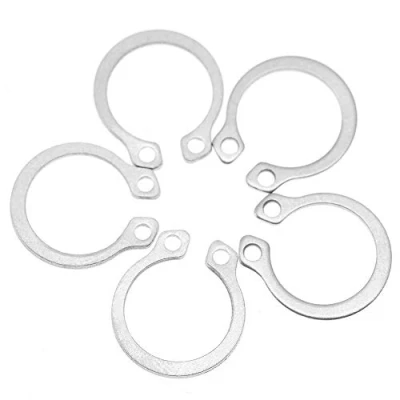Image of 120pcs 9mm 14mm Stainless Steel E Clip Retaining Snap Ring Circlip Set Opening Kit External Circlips Assortment C with Storage Box
