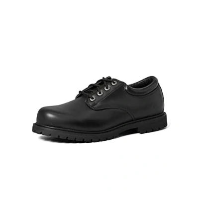 Image of Skechers Men&#039;s Cottonwood Elks Oxfords, Black Leather Blk, 9.5 UK