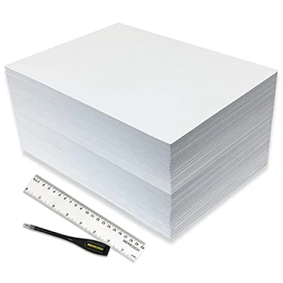 Image of MEARCOOH 30Pcak Eva Foam Sheets Crafts, White A4 9&#039;&#039;x12&#039;&#039; Foam, 2mm Thick Premium Papers Set for Card Making, Crafting, DIY Project, Stamp, Classroom, Scrapbooking