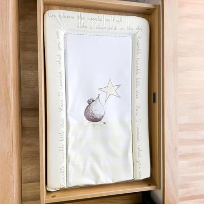 Image of Callowesse Baby Changing Mat 76x45cm. Waterproof, Wipe Clean, Raised Edges, Portable and Foldable Mouse Star