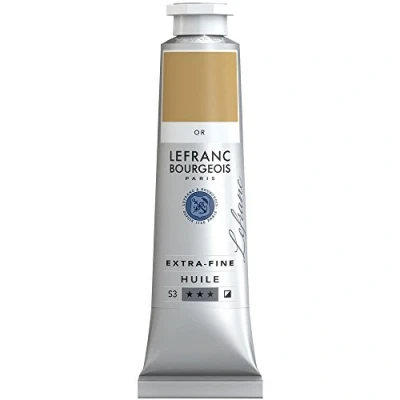 Image of Lefranc Bourgeois, oil based paint, Gold, 40ml
