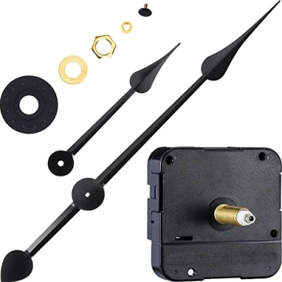 Image of WILLBOND Long Shaft High Torque Clock Movement Motor with 7 Inch Spade Hands (Shaft Length 9/10 Inch/ 23 mm)