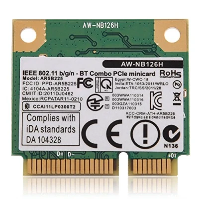 Image of Bluetooth WIFI Card, 2.4G Wireless PCI E Card 802.11B/ G/N Computer Network for DELL/Asus/Toshiba/BenQ