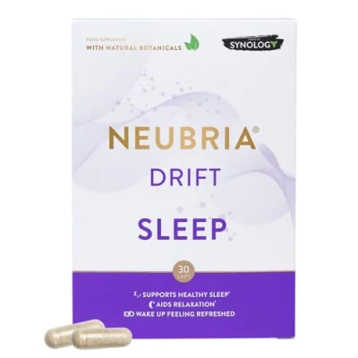 Image of NEUBRIA Drift Natural Sleep Aid Supplement for Calm, Unwind &amp; Relaxation with Lemon Balm, Hops, Chamomile Saffron Plus Magnesium, L Tryptophan, VIT D3 Folic Acid 30 Capsules
