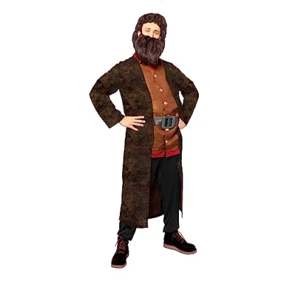 Image of Amscan 9912483 Men&#039;s Officially Licensed Hagrid World Book Day Fancy Dress Costume Size: Medium
