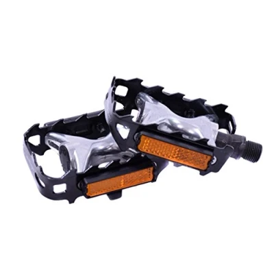Image of BLACK &#039;WELLGO&#039; 9/16&quot; MTB, ROAD RACE BIKE ALLOY CAGE PEDALS