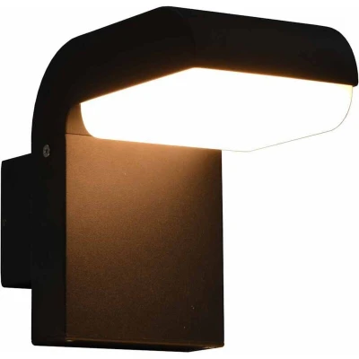 Image of vidaXL Outdoor LED Wall Light 9 W Black Oval
