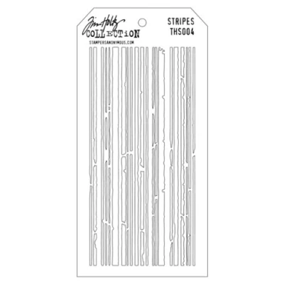 Image of Stampers Anonymous Tim Holtz Layered Stencil 4.125 inch x 8.5 inch, Stripes