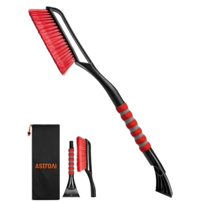 Image of AstroAI 2 in 1 Ice Scraper 68.6cm Detachable for Car Windscreen and Snow Brush with Ergonomic Foam handle Cars &amp; Trucks SUV