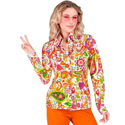 Image of Widmann 10423 60s blouse, Multicoloured, XXL
