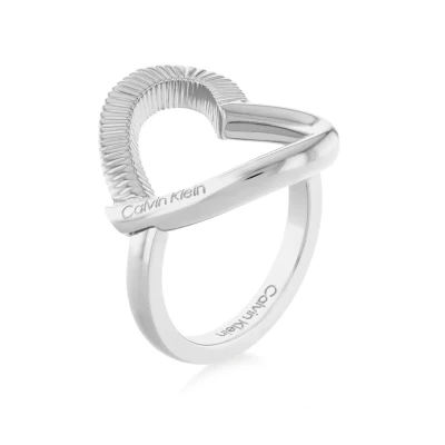 Image of Calvin Klein SS SIZE 54 Ring, Women&#039;s, Size: 54, Silver coloured