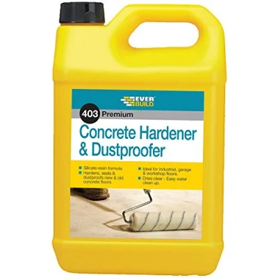 Image of Everbuild 403 Premium Concrete Hardener and Dustproofer Clear Coat 5 Litre