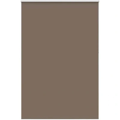 Image of vidaXL Roller Blind Blackout Coffee 160x230 cm Fabric Width 156.6 Polyester
