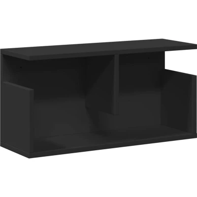 Image of vidaXL Wall Cabinet 60x20x30 cm Black Engineered Wood