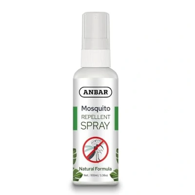 Image of Anbar Natural Insect Repellent Spray 100ml for Body, Skin 8 Hour Protection, Safe Deet Free, Repels Mosquitoes, Midge, Biting Insects Adults &amp; Kids