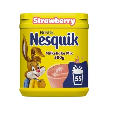 Image of Nesquik Strawberry Milkshake Mix, 500g