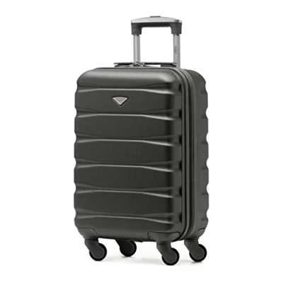 Image of Flight Knight Lightweight 4 Wheel ABS Hard Case Suitcases Cabin Carry On Hand Luggage Approved for Over 100 Airlines Including easyJet, British Airways, RyanAir, Virgin Atlantic, Emirates &amp; Many More