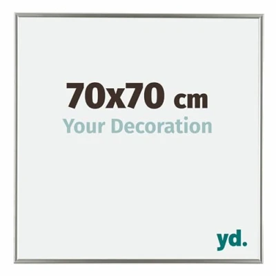 Image of Your Decoration Picture Frame 70x70 cm Decorative Wall in Plastic with Plexiglas Glass Antireflection Excellent Quality Champagne Evry