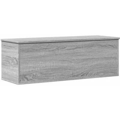 Image of vidaXL Storage Box Grey Sonoma 102x35x35 cm Engineered Wood