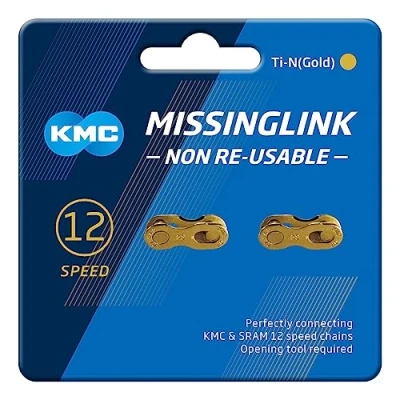 Image of KMC Unisex Adult Missing Links 12nr Gold Gold,.