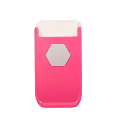 Image of Vaessen Creative Heavy Duty Craft Punch Hexagon 2,5 x cm Hole Cutter for Shrink Paper, Card Making, and Crafting, Pin
