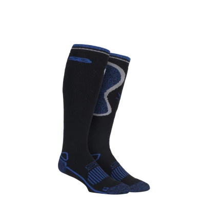 Image of 1 Pair Black with BlueGuard Long Wool Blend Country Socks Men&#039;s 6 11 Mens Storm Bloc