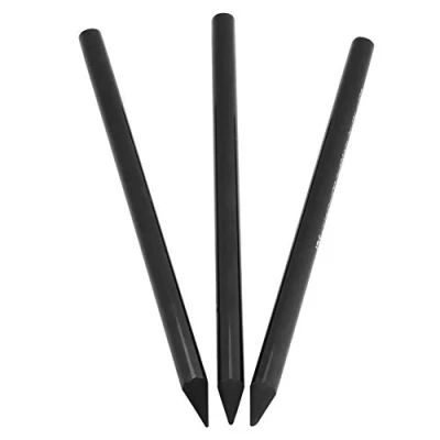 Image of Wal front Woodless Charcoal Pencils, 3 Count Full Artist Pencil for Drawing Sketching Painting Stationery Black(3 Count)