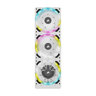 Image of Corsair Hydro X Series XD7 RGB Pump/Reservoir Combo (360mm Distribution Plate System, D5 PWM Pump, 140 ml Reservoir, 36 Individually Addressable LEDs, Temperature Sensor) White