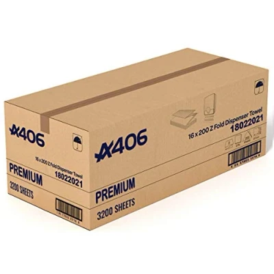 Image of Z Fold Soft Hand Paper Towel 2ply interfold Disposable Luxury White 3200 Sheets