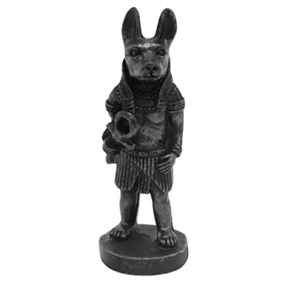 Image of Kocris Casa Anubis Ancient Egypt Aquarium Fish Tank Decorations Reptile Turtle Lizard Spider Tanks Terrarium Egyptian Sculpture Figurine Statue Décor Ornament Pet