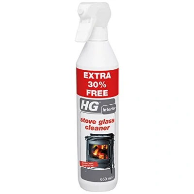 Image of HG Stove Glass Cleaner 500 ml Dissolves Soot, Grease and Tar for Use on The Surfaces of Stoves Hearths