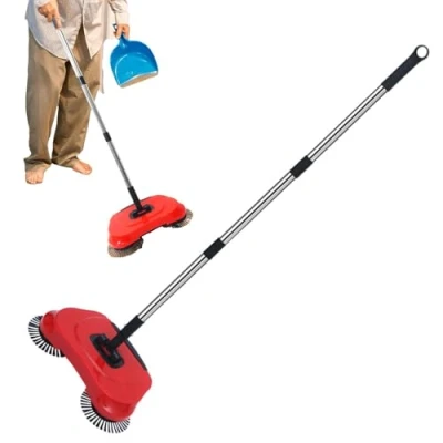Image of Carpet Floor sweepers Hand Push sweepers, Adjustable Handle Cleaner, Non Electric Sweeping Machine, Household Broom for Hardwood Surfaces, Wood FloorsLaminate