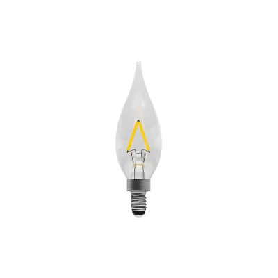 Image of Non Dimmable Chandelier Clear E10 LED Filament Lamp 1W Bell Lighting
