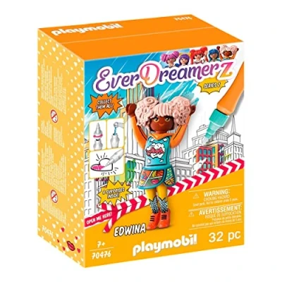Image of Playmobil EverDreamerz 70476 Edwina Comic World Water Pen, for Children Ages 7+, Fun Imaginative Role Play, PlaySets Suitable 4+