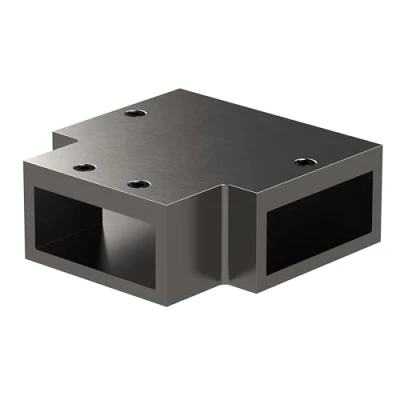 Image of Wetroom Arm T Piece for use with Flat Support Bar Brushed Pewter Balterley