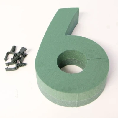 Image of Oasis Floral Foam Numbers 0,1,2,3,4,5,6,7,8,9 Available (Number 6)