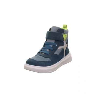 Image of Superfit Cosmo Hightop trainers for kids, Size: 6, Blau/hellgrün Nubuck/textile