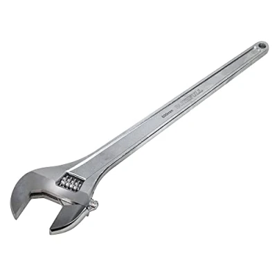 Image of Faithfull FAIAS600MC Chrome Adjustable Wrench Spanner 600mm (24in) Capacity 62mm