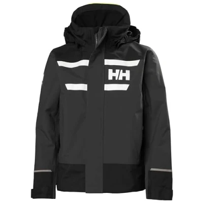 Image of Helly Hansen Jr Salt Port 2.0 Jacket 16 Ebony