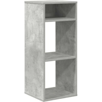 Image of vidaXL Book Cabinet 34x31x80 cm Freestanding Concrete Grey, Engineered Wood Bookshelf for Living Room/Office