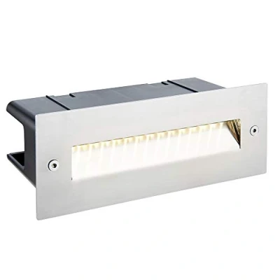 Image of Saxby 75527 Seina Marine Grade Stainless Steel IP44 Outdoor 2W Cool White LED Brick Guide Light